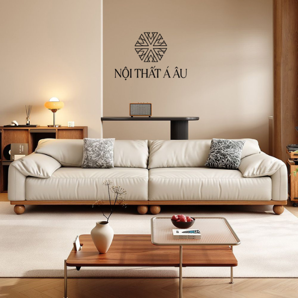 Sofa Băng Bệ Gỗ Kiểu Japandi