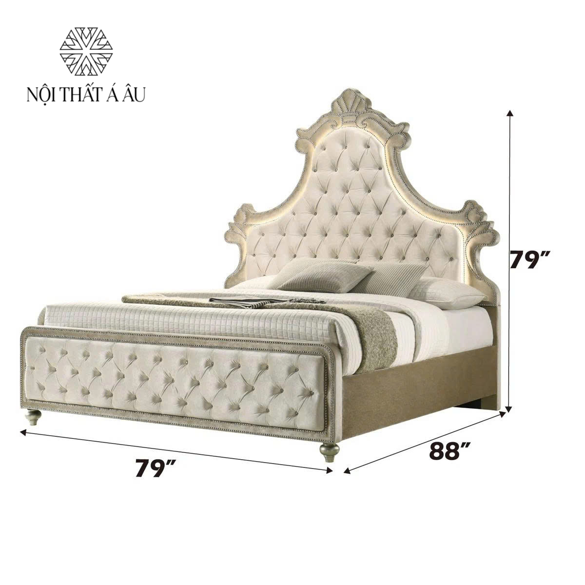 Kích Thước Giường Ngủ Cổ Điển G109