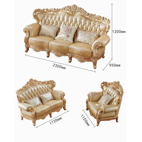 Sofa Băng Tân Cổ Điển Kích Thước