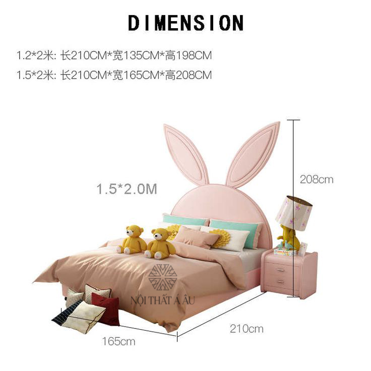 Bunny bed headboard