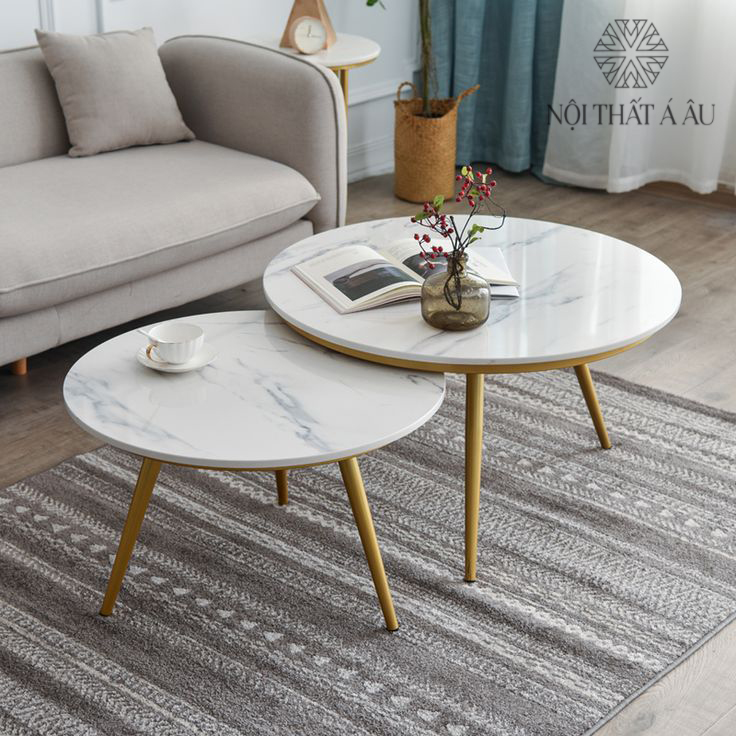 Marble Coffee Table In The Living Room