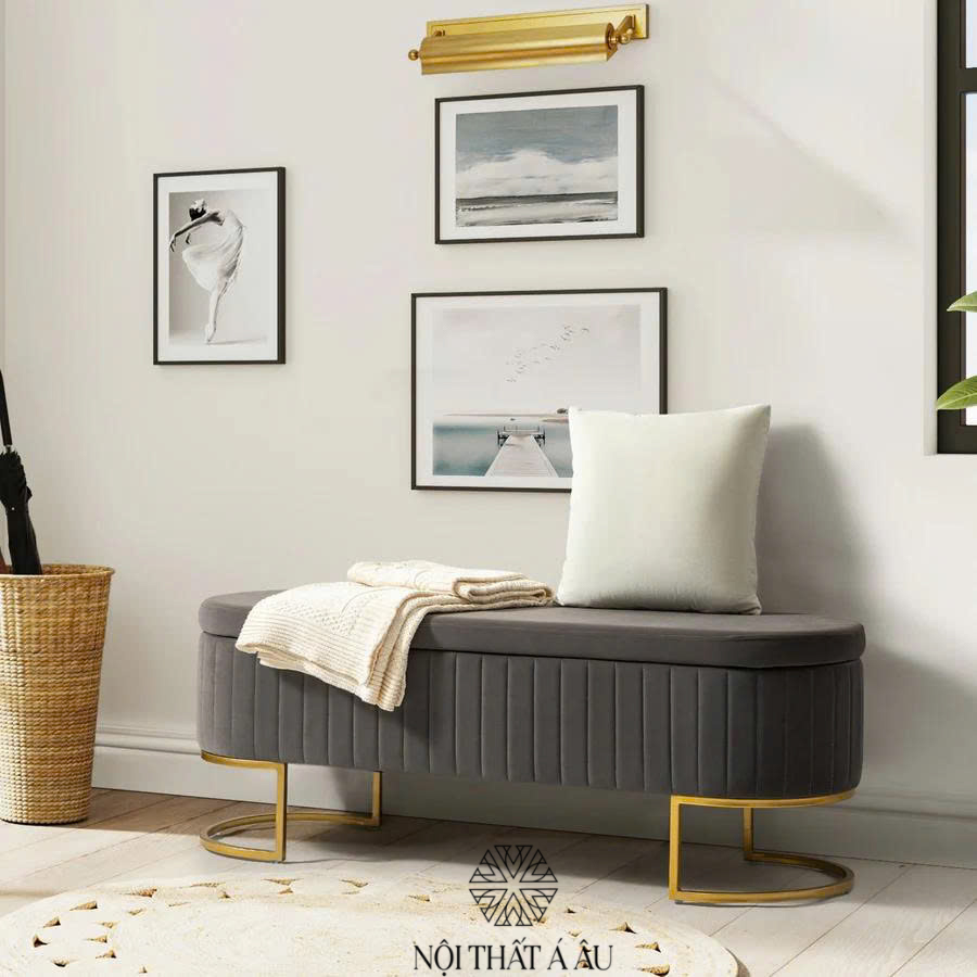 Đôn Cuối Giường Bọc Nhung Đẹp 