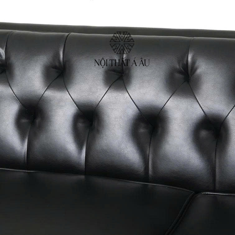 Sofa Băng Da Bò Màu Đen 