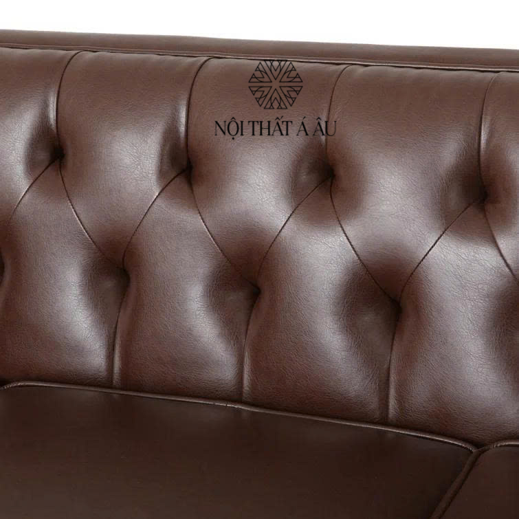 Sofa Da Bò Màu Nâu Đậm 