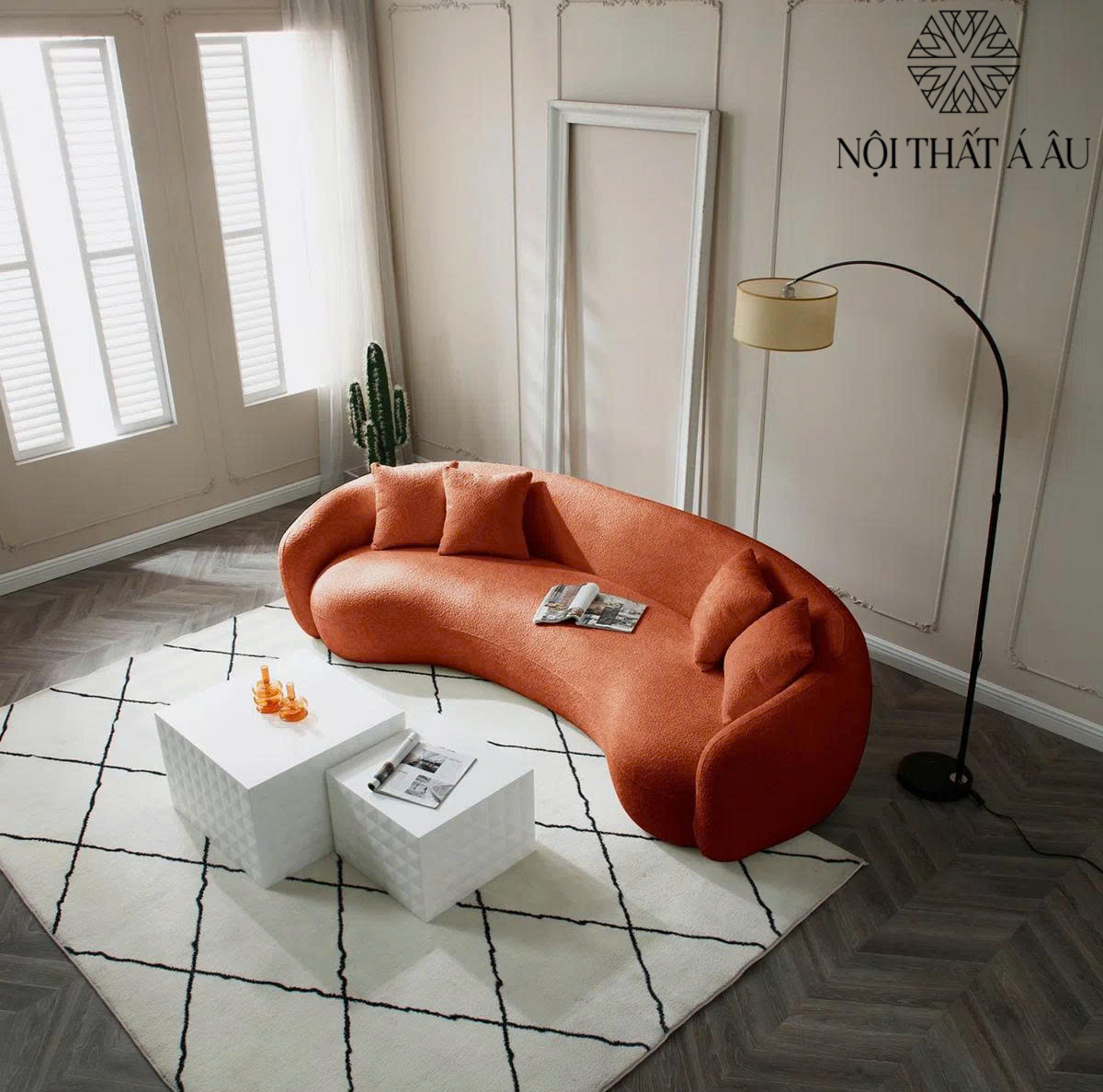 Sofa Dáng Cong Hiện Đại 