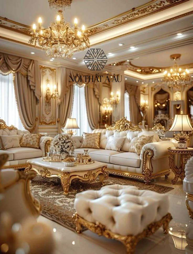 Sofa Dát Vàng Tân Cổ Điển Phong Cách Châu Âu