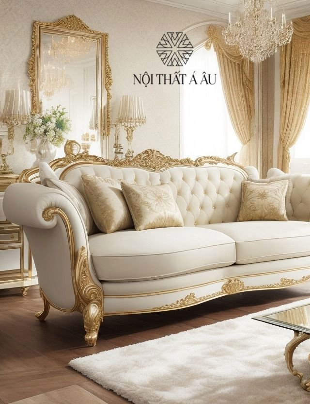 Sofa Dát Vàng Cổ Điển Uy Tín