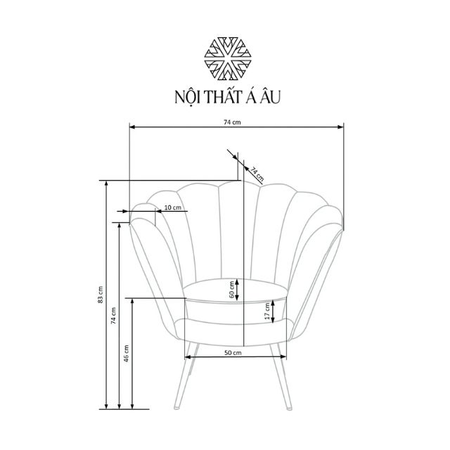 Sofa Đơn Camellia Sang Trọng