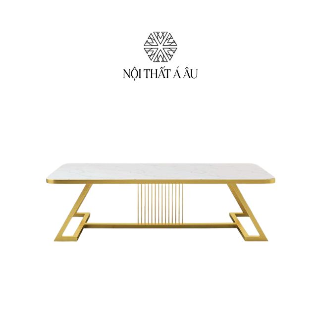 Bàn Trà Inox Mạ Vàng Đá Ceramic T106