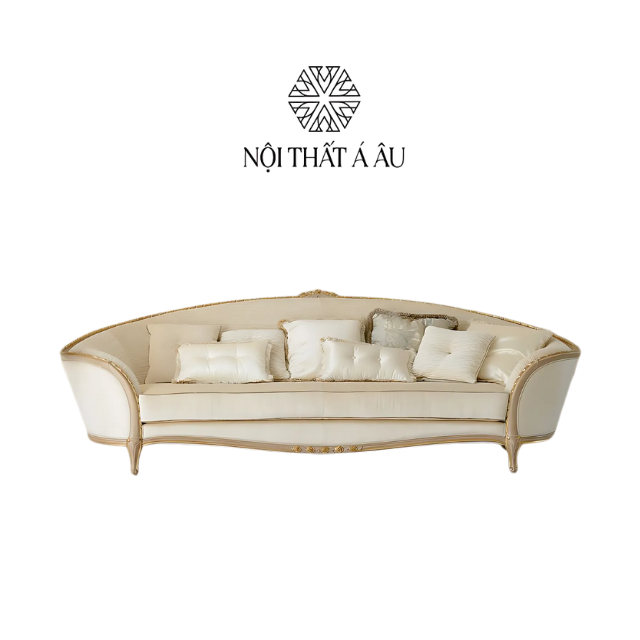 Bộ Sofa Tân Cổ Điển Viền Vàng S313