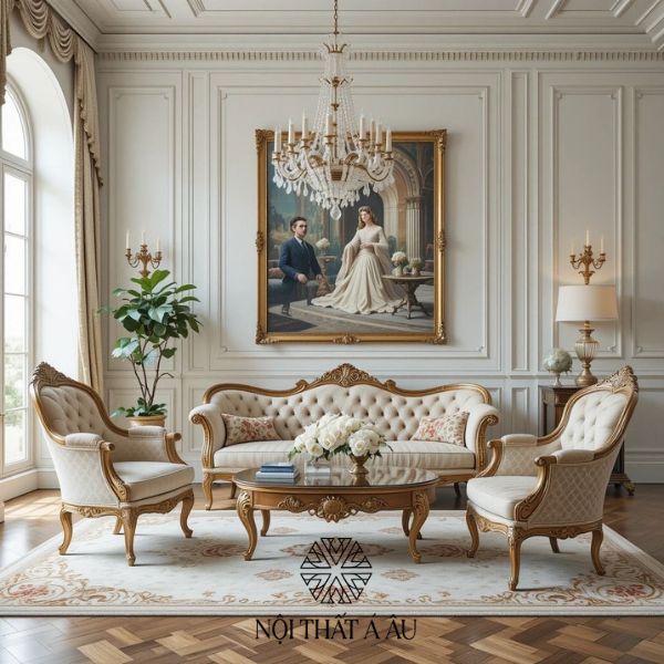 Sofa Băng Tân Cổ Điển Phòng Khách 