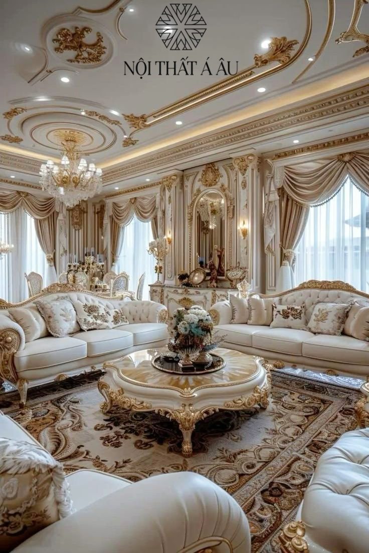 Sofa Dát Vàng Cổ Điển Á Âu
