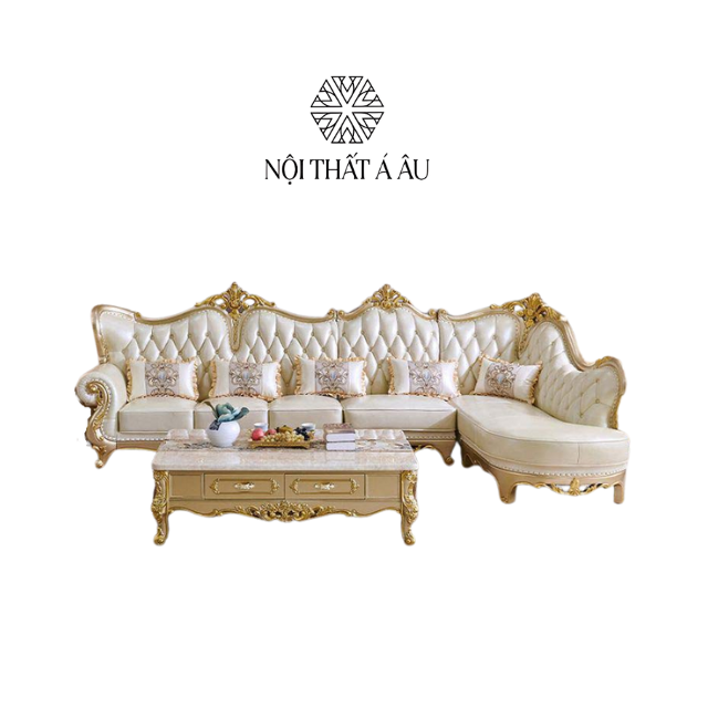 Sofa Góc L Tân Cổ Điển S316