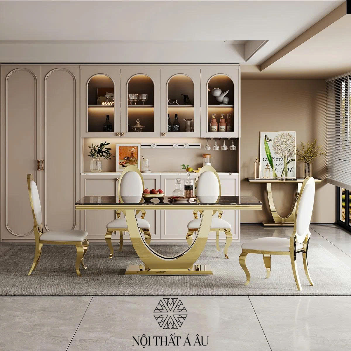 Bàn Ăn Kiểu Hiện Đại Sang Trọng