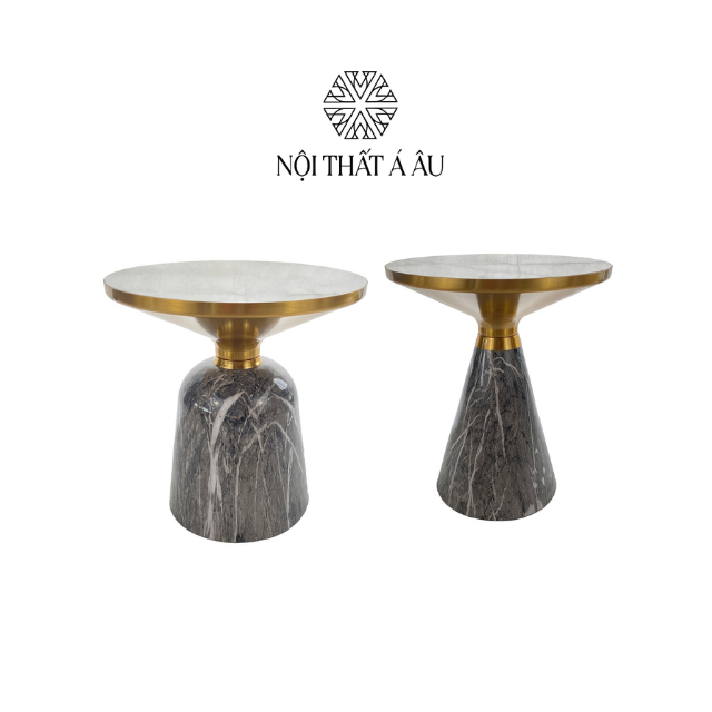 Bàn Trà Decor Mặt Đá Tròn T107