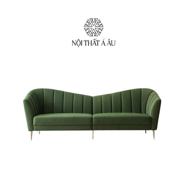 Ghế Sofa Nhung Lưng Cong S320