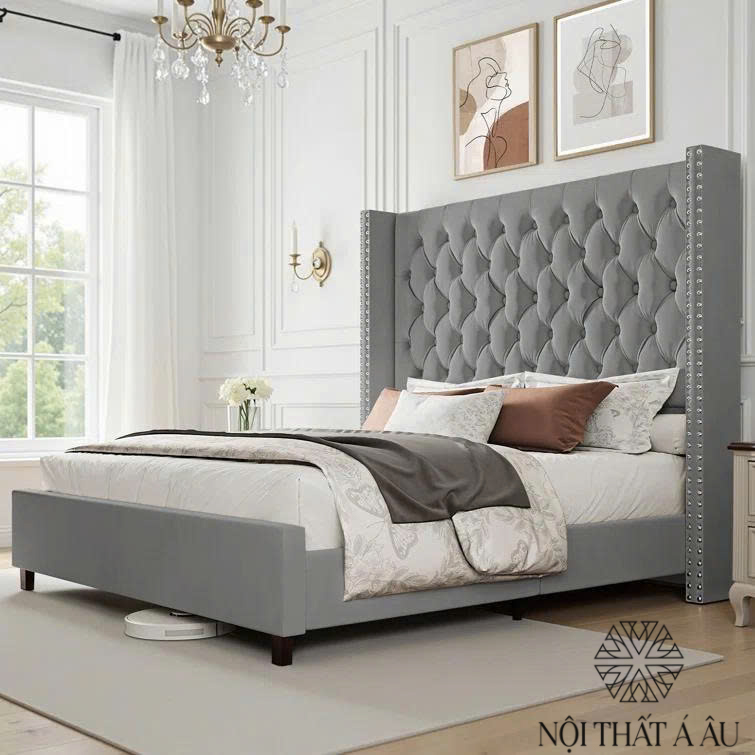 Giường Bọc Nhung Giá Xưởng