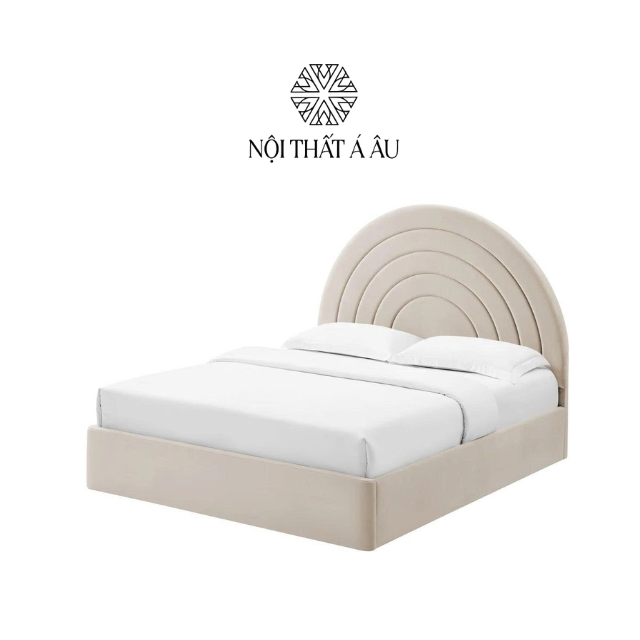 Giường Nhung Hình Bán Nguyệt G112