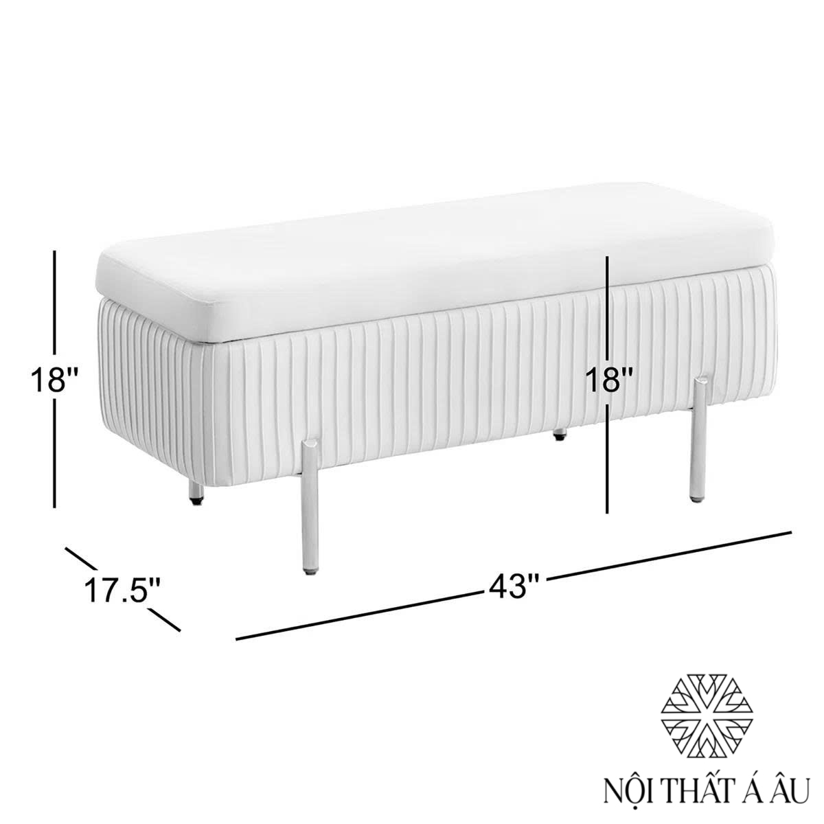 Kích Thước Đôn Cổ Điển Bọc Nhung T121