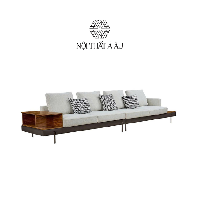 Sofa Gỗ Băng Dài Chân Kim Loại S322