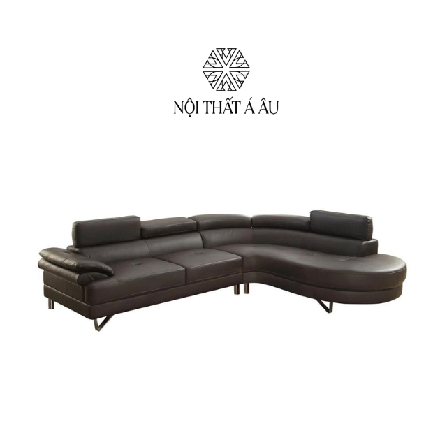 Sofa Góc Bọc Da Bật Đầu S208