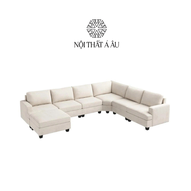 Sofa Góc Đẹp Bọc Nhung S201