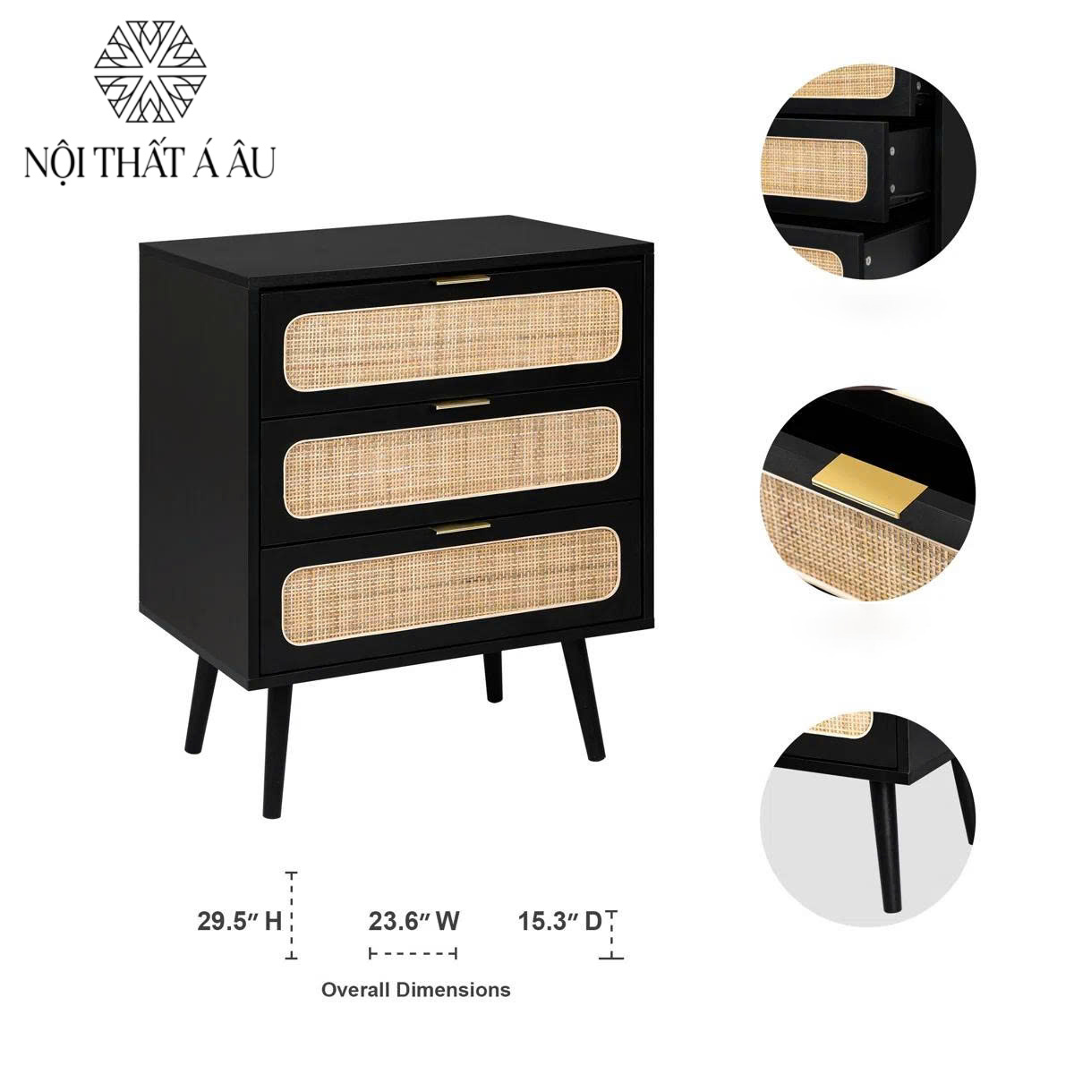 Tủ Đầu Giường Bằng Gỗ Chống Ẩm Mối Mọt