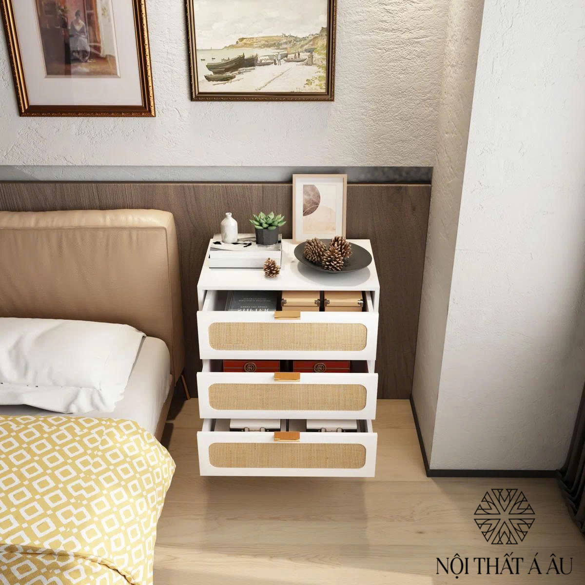 Tủ Đầu Giường Cổ Điển Sang Trọng T118