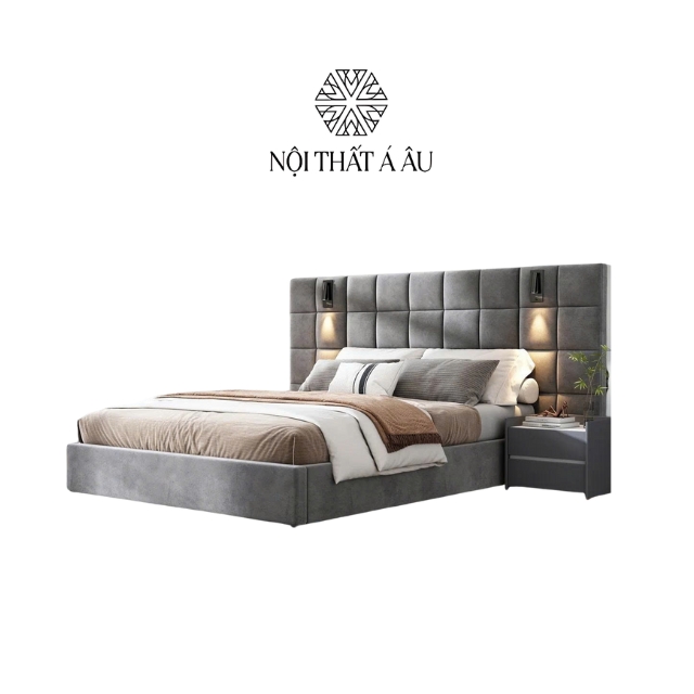 Giường Bọc Nệm Ốp Đầu Giường G117