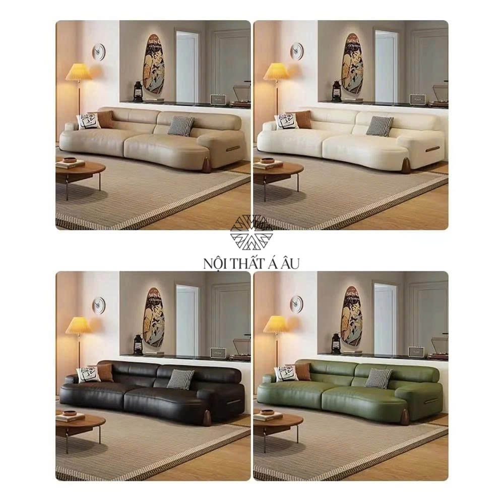 Mẫu Sofa Da Bò Cổ Điển Thích Hợp Cho Khách Sạn Homestay