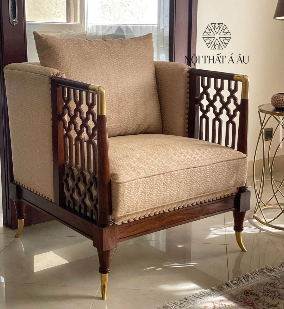 Mẫu Sofa Đơn Indochine Đẹp