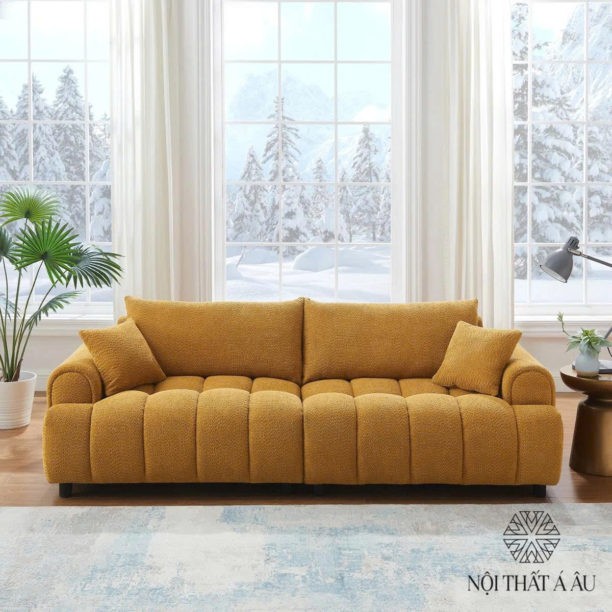 Sofa Băng Bọc Vải Mẫu Mới 2025