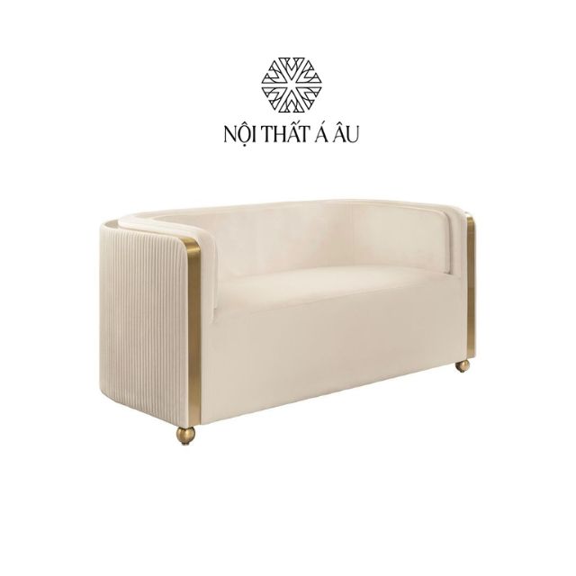 Sofa Nhung Lưng Kẻ Sọc S333
