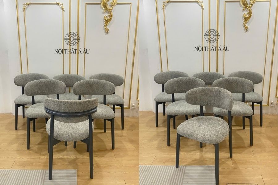 Ghế Ăn Bọc Vải Bố Vải Nỉ Nhập Khẩu
