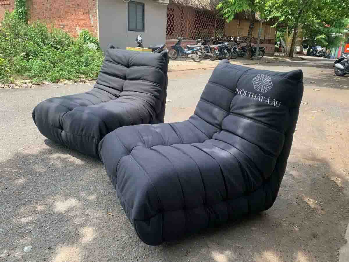 Ghế Sofa Đơn Lười Togo Màu Đen