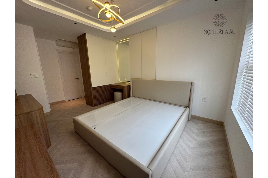 Giường Bọc Da Tại Nhà Khách