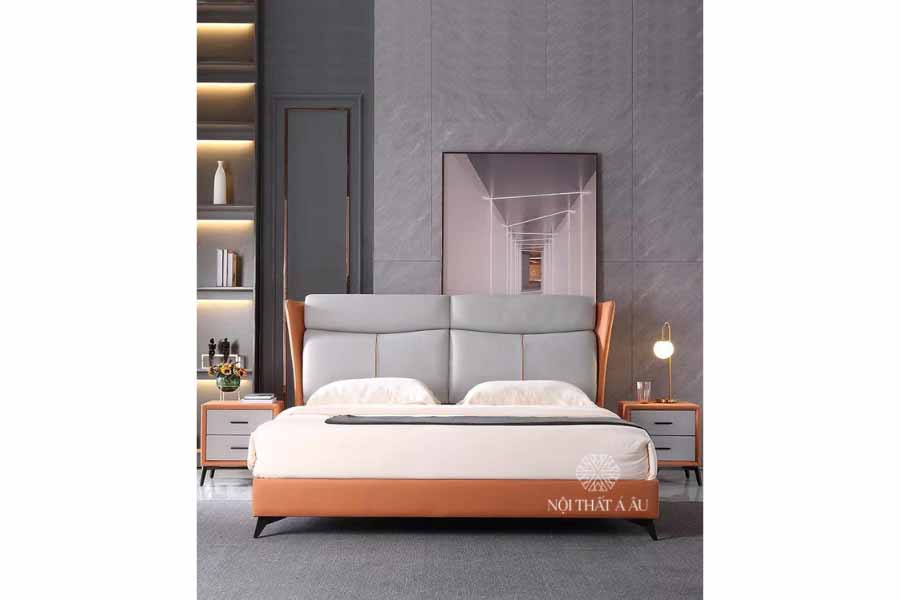 Giường Bọc Da Thiết Kế Hiện Đại