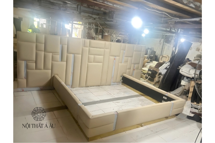 Giường Bọc Da Xuất Khẩu Nước Ngoài
