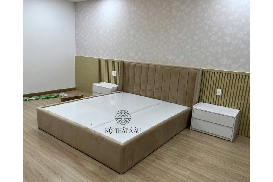 Giường Bọc Nhung Cao Cấp Giá Tại Xưởng