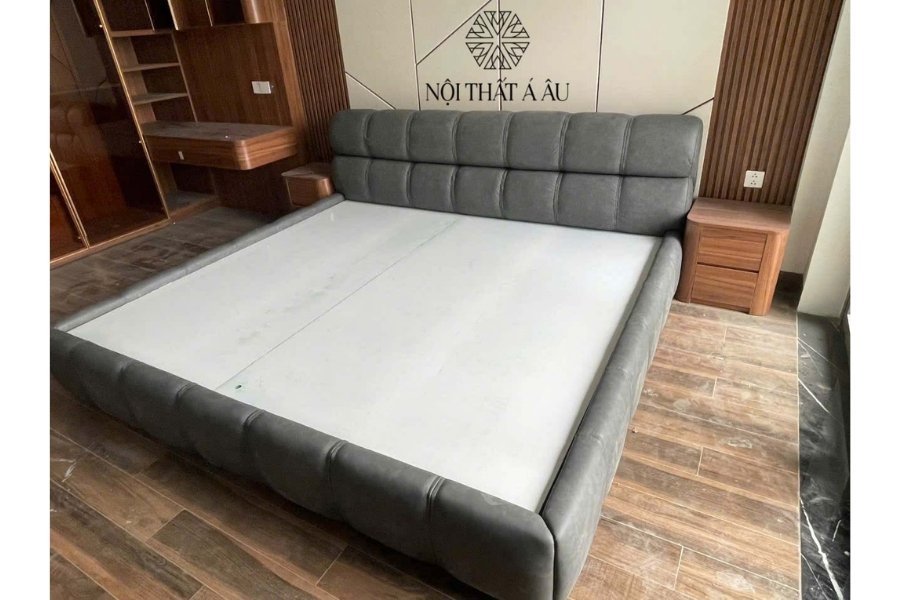 Giường Kiểu Bánh Mì Bọc Da Nhập Khẩu