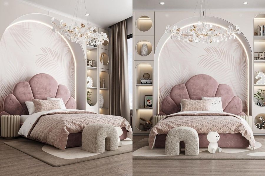 Giường Ngủ Bé Gái Dễ Thương