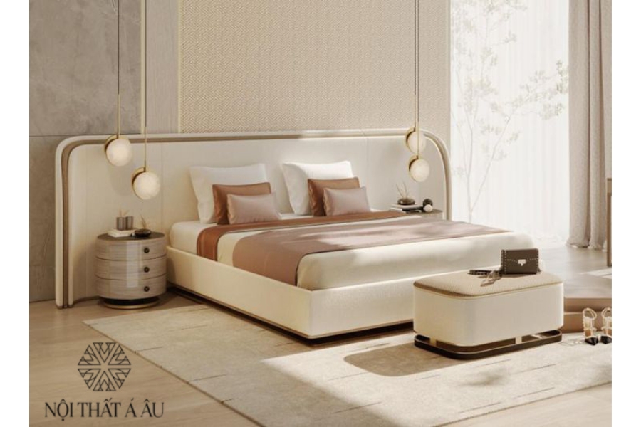 Giường Ngủ Cao Cấp Ốp Vách Đầu Giường