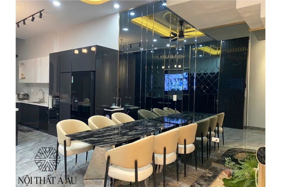 Hình Nhà Khách Nội Thất Á Âu