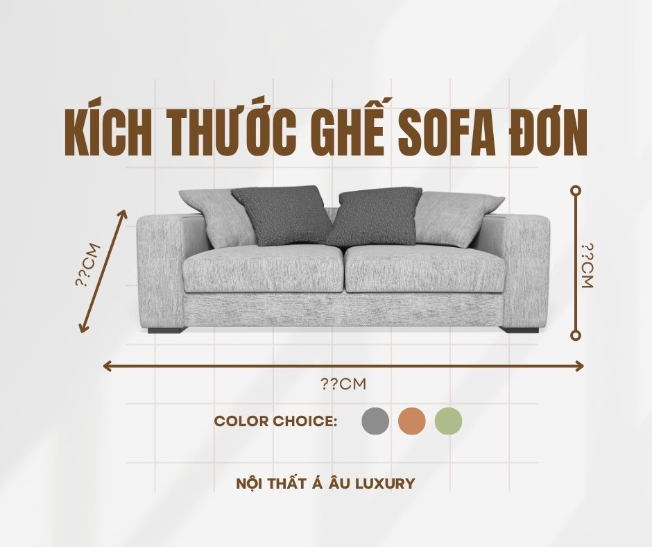 4 Cách Xác Định Kích Thước Ghế Sofa Đơn Nhìn Là Chuẩn