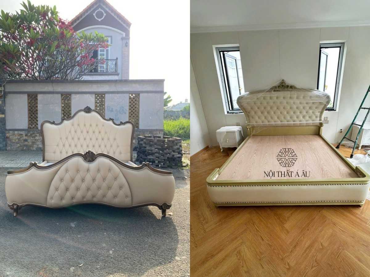 Kích Thước Giường Ngủ Cao Cấp Tân Cổ Điển