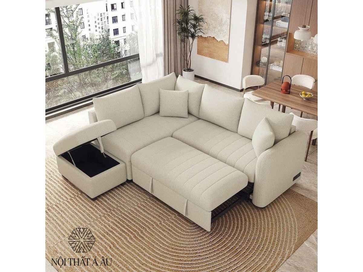 Kích Thước Sofa Chữ L Kết Hợp Giường Ngủ Thông Minh
