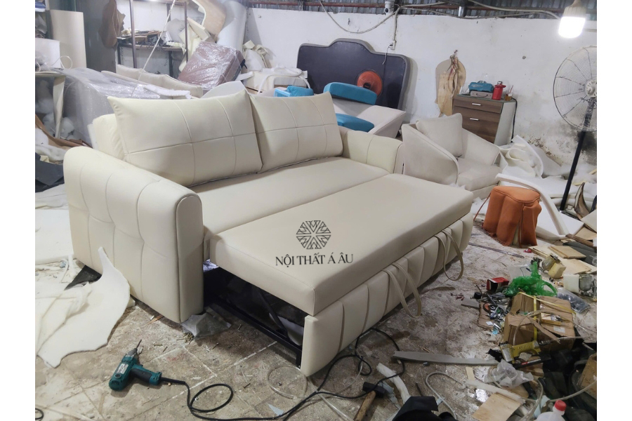 Sản Phẩm Thật Sofa Bed Tại Xưởng Á Âu