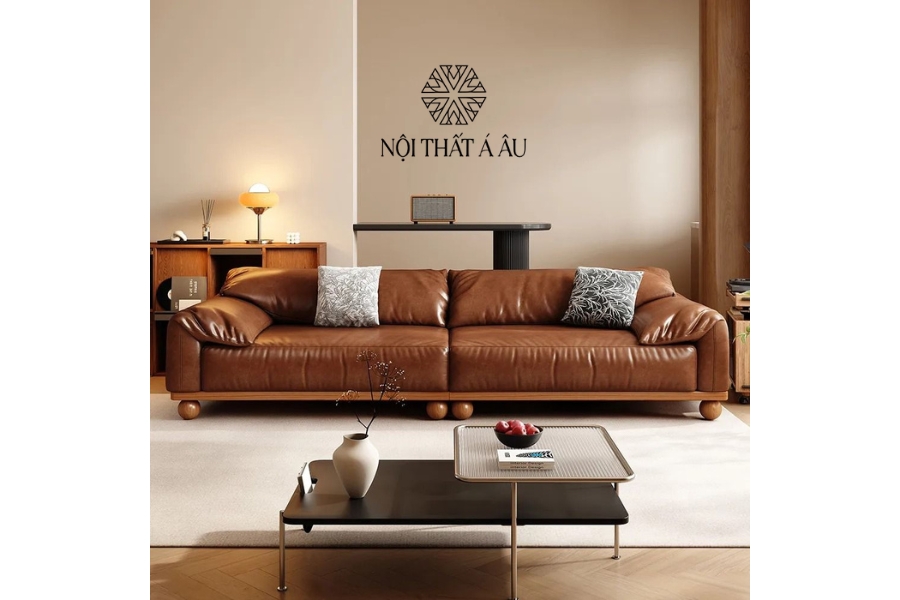 Sofa Băng Bệ Gỗ Mềm Mại Japandi