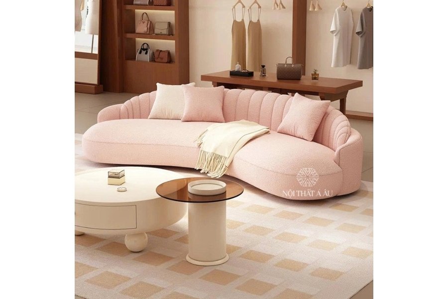 Sofa Băng Cong Tựa Lưng 2 Lớp