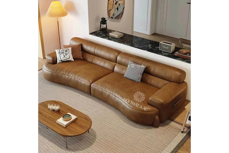 Sofa Băng Thiết Kế Đơn Giản Dáng Cong
